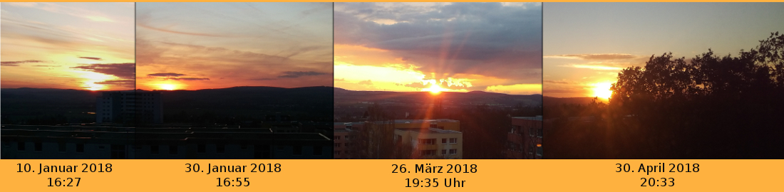 Sonnenunterg�nge G�ttingen