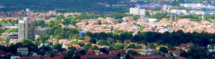 Bild - G�ttingen fotografiert vom Bismarckturm