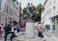 Skulptur Nabel in G�ttingen